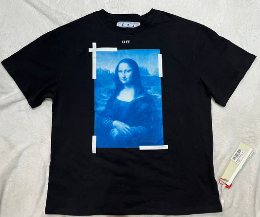 OFF-WHITE MONA LISA OVERSIZED T-SHIRT BLACK-Drip Store Argentina