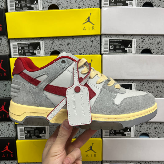 Off White Out Of Office Grey Red