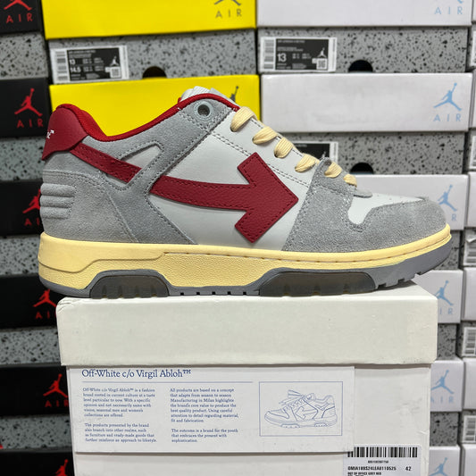 Off White Out Of Office Grey Red