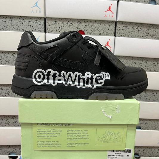 Off White Out Of Office Logo Print Black