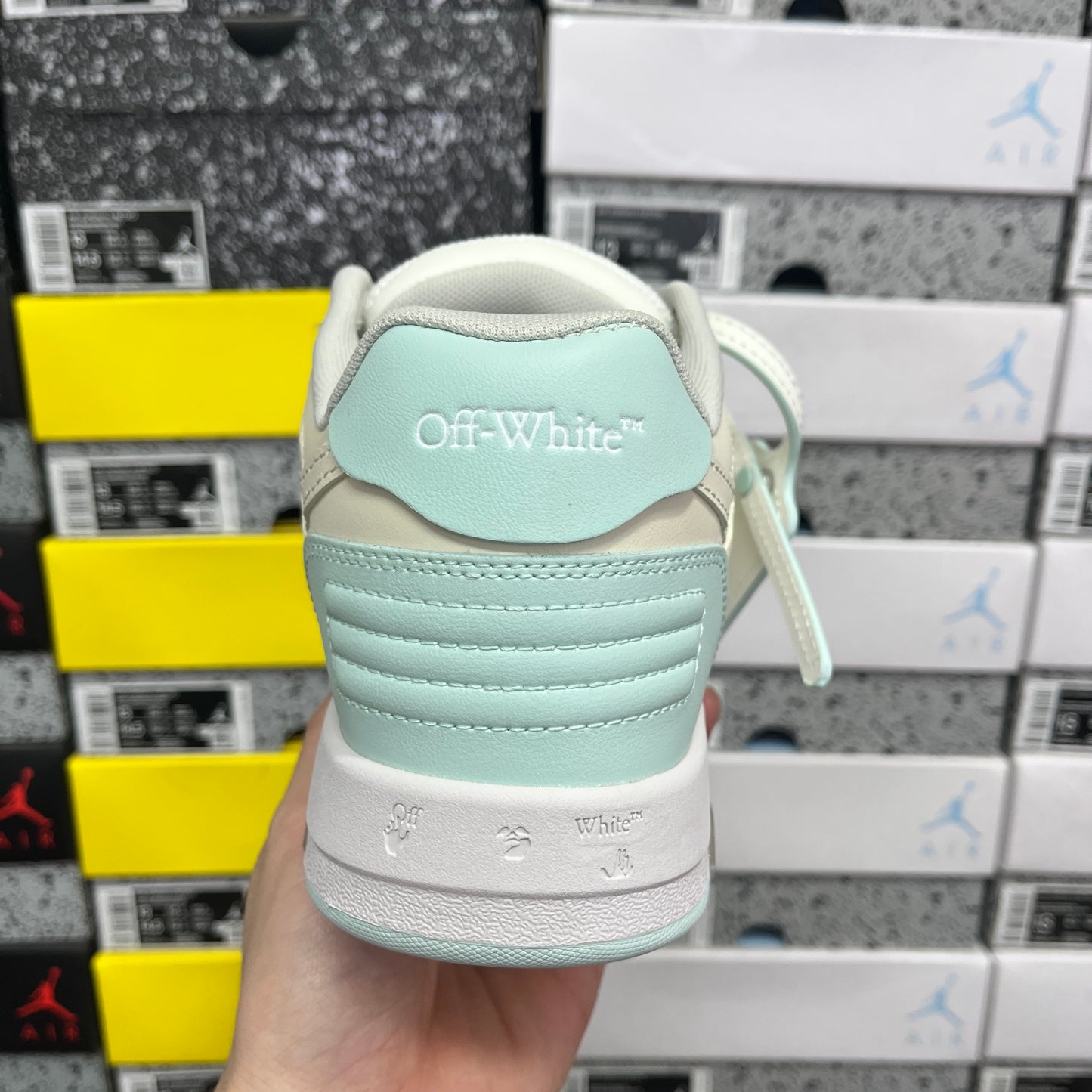 Off White Out Of Office White Mint Green