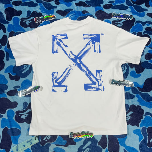 Off White Paint Arrow Tee White