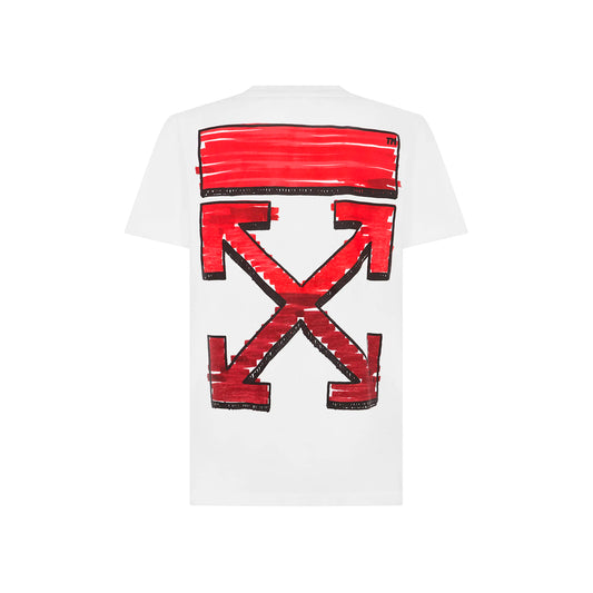 OFF-WHITE OVERSIZED MARKER ARROW T-SHIRT WHITE