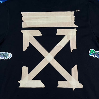 Off White Tape Arrows Tee Black