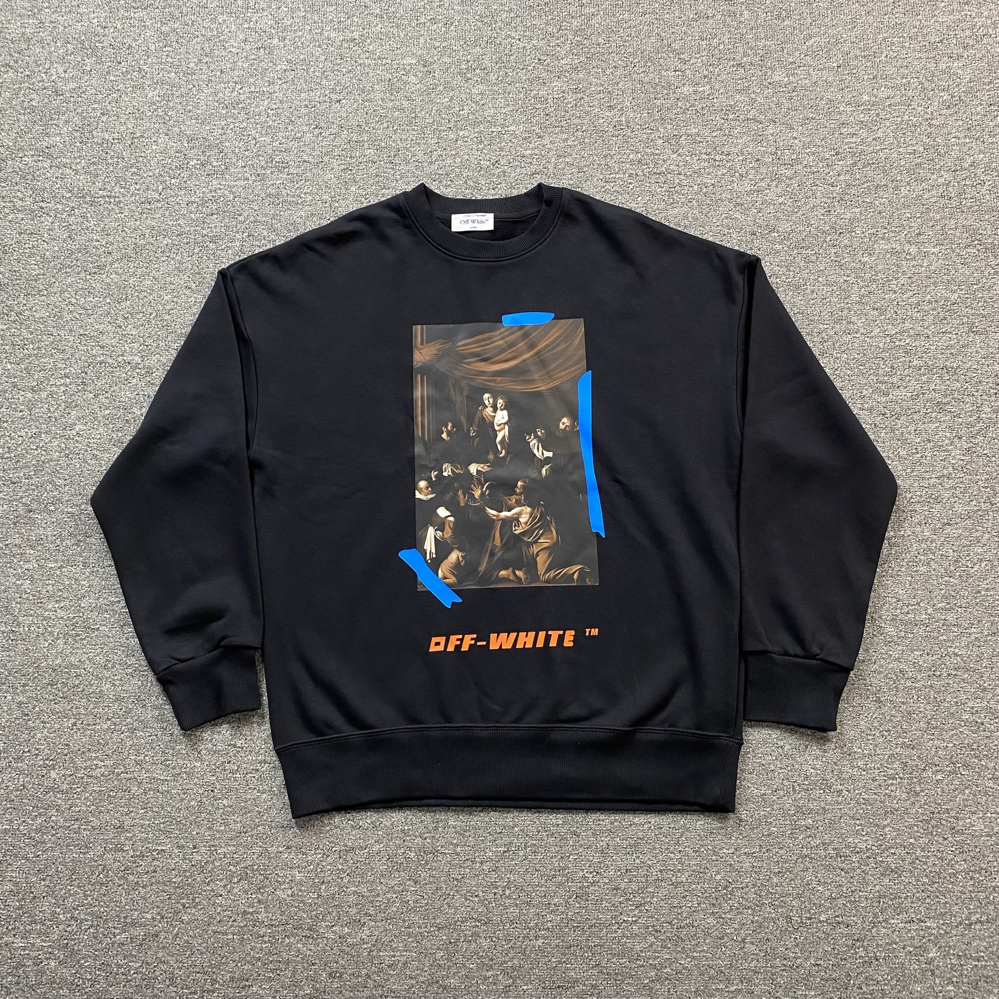 off-white-x-browns-caravaggio-crewneck-black-Drip Store Argentina