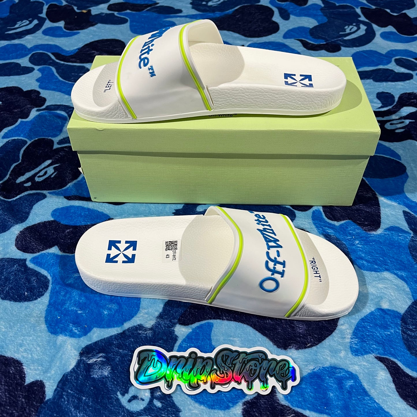 Ojotas Off White Blancas 43 EU