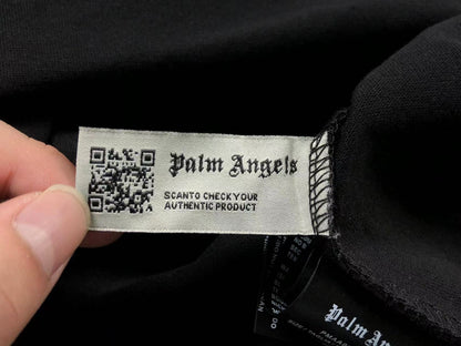 PALM ANGELS NEW YORK SPRAYED TEE BLACK-Drip Store Argentina