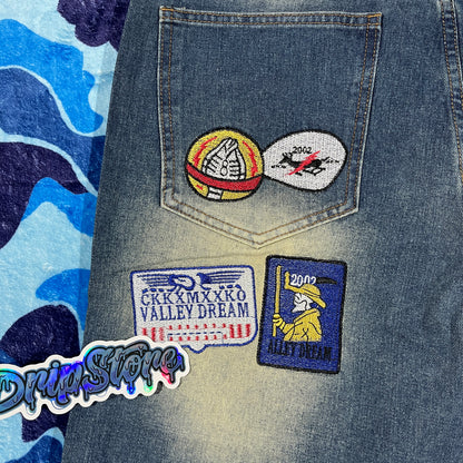 Vale Forever 1980s Painter Jeans Blue