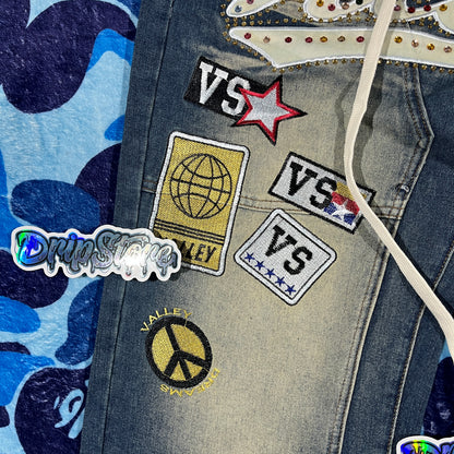 Vale Forever 1980s Painter Jeans Blue