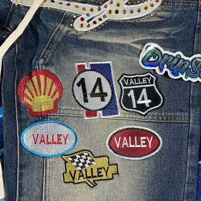 Vale Forever 1980s Painter Jeans Blue
