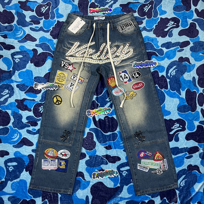 Vale Forever 1980s Painter Jeans Blue