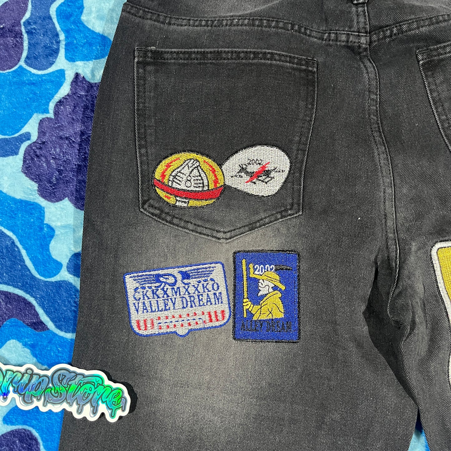 Vale Forever 1980s Painter Jeans Black