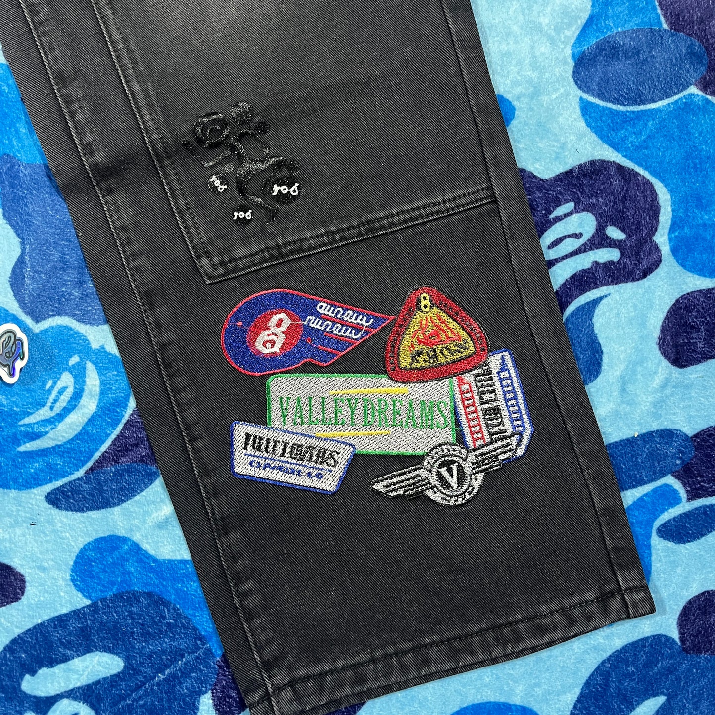 Vale Forever 1980s Painter Jeans Black