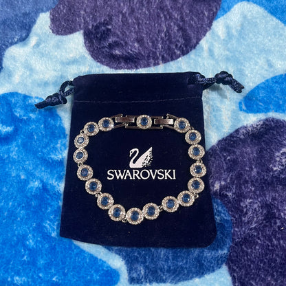 Pulsera Swarovski Angelic Plateada/Azul