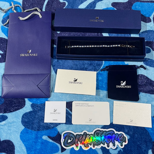 Pulsera Swarovski Tennis Plateada/Azul