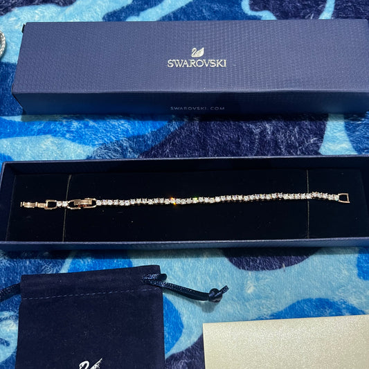 Pulsera Swarovski Tennis Rose Gold