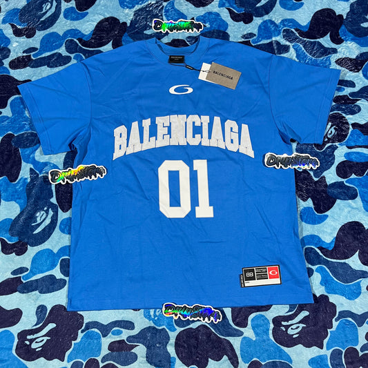 Balenciaga Basketball T-Shirt Blue