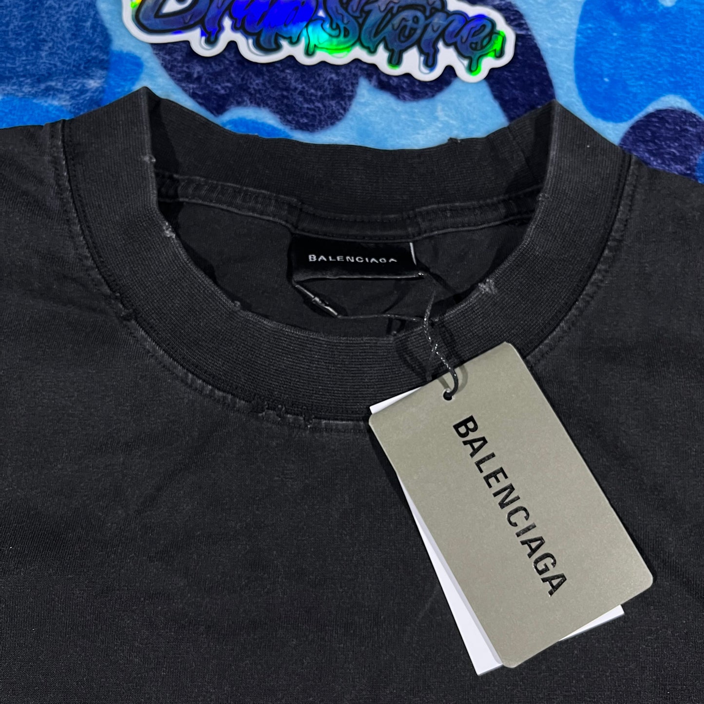 BALENCIAGA TAPE TYPE T-SHIRT BLACK