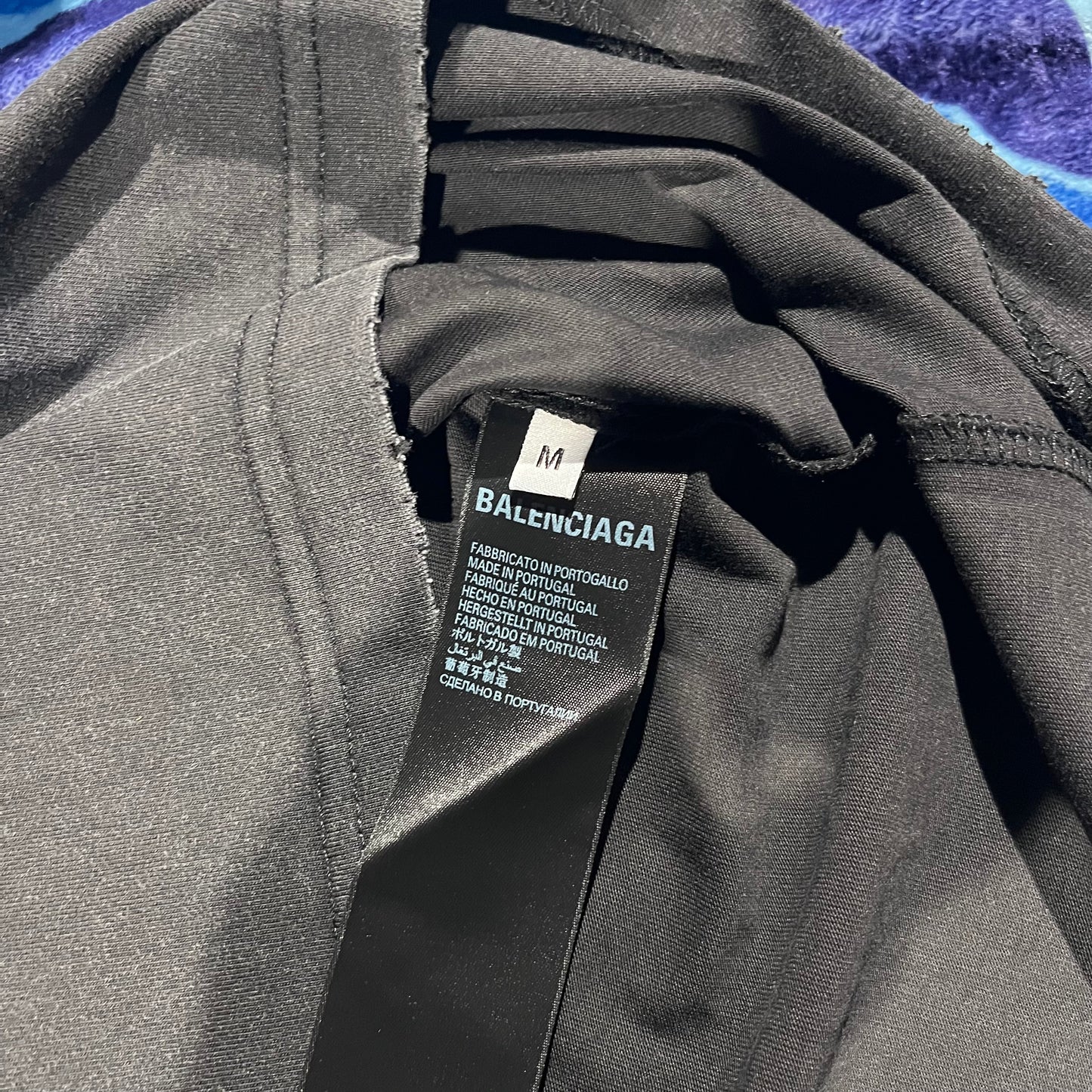 BALENCIAGA TAPE TYPE T-SHIRT BLACK