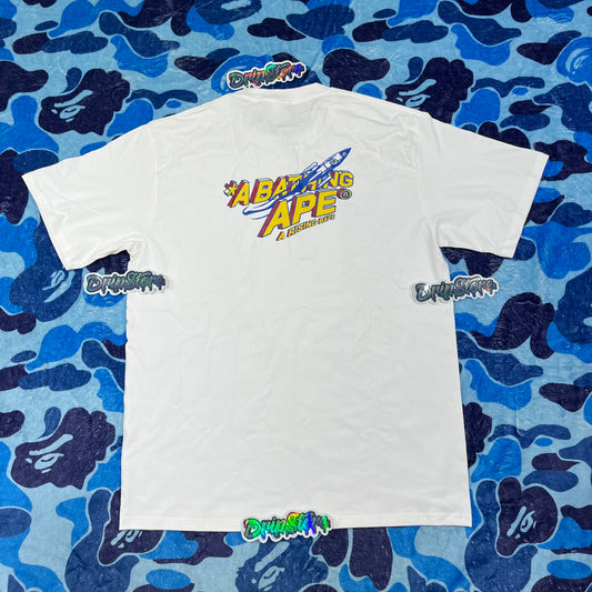 Remera Bape Moon Ape Head Blanca XL