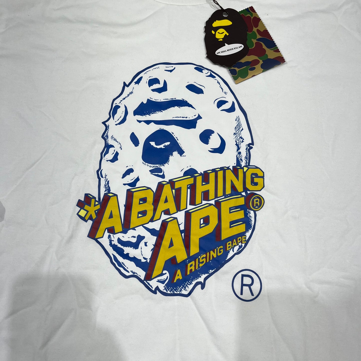 Remera Bape Moon Ape Head Blanca XL