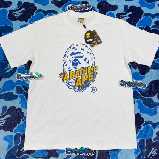 Remera Bape Moon Ape Head Blanca XL