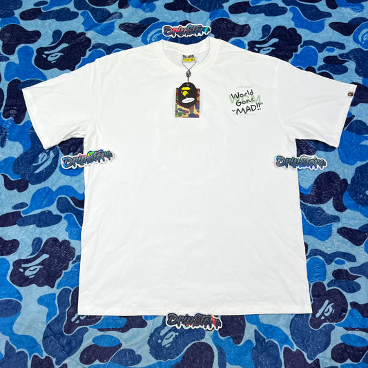 Remera Bape Woodland Camo WGM Blanca XXL