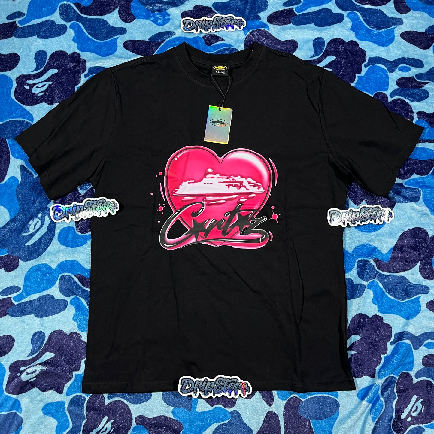 Remera Corteiz Alcatraz Heart XL