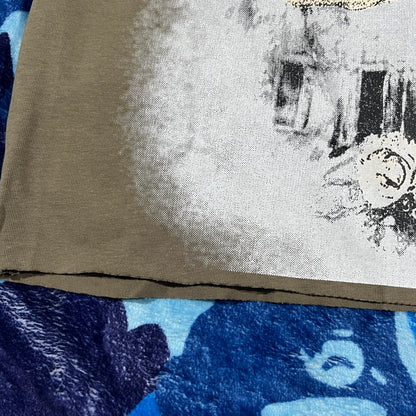 Mixed Emotion Blinded Rhinestone Tee Grey
