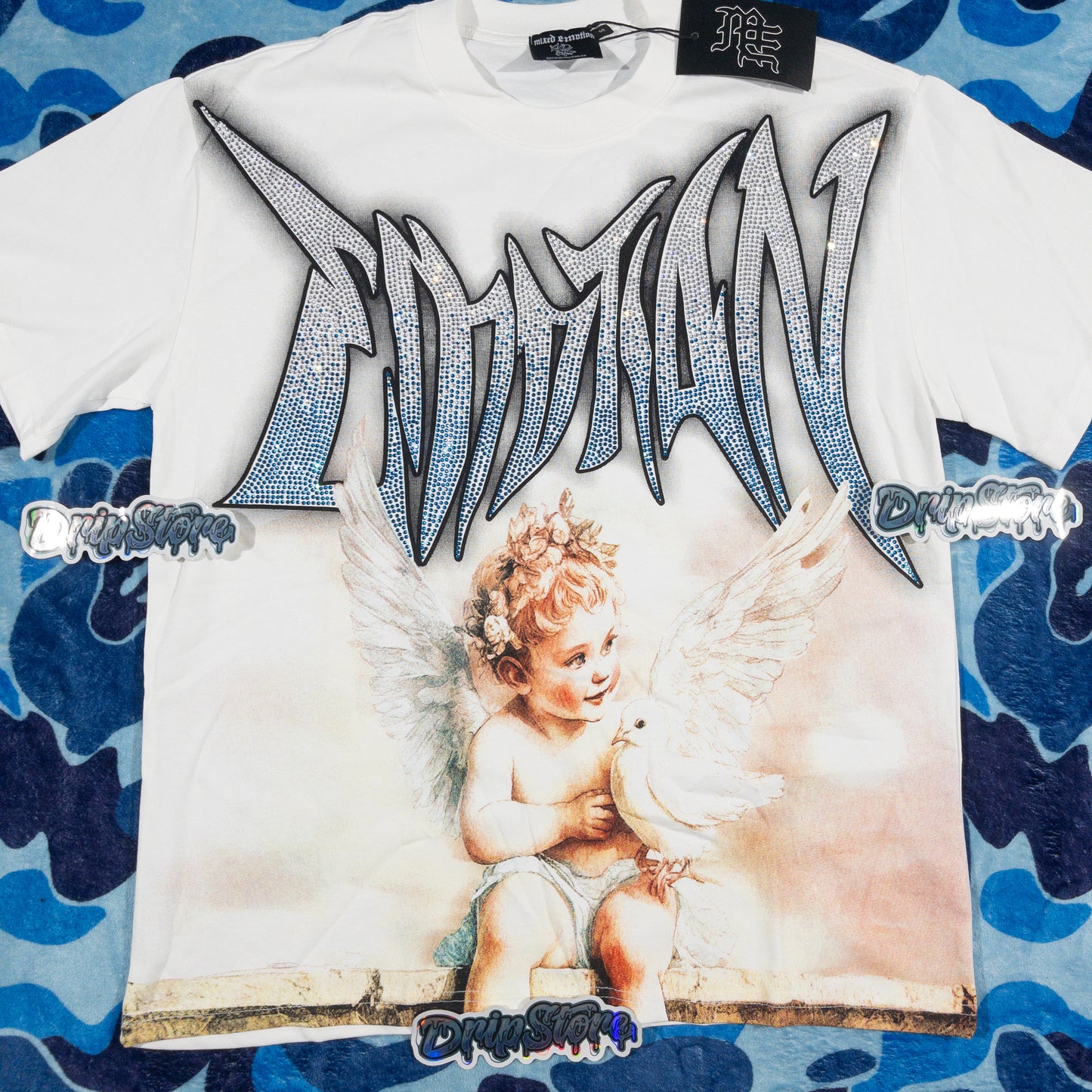 Mixed Emotion Dove Tee White