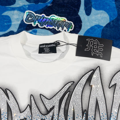 Mixed Emotion Dove Tee White