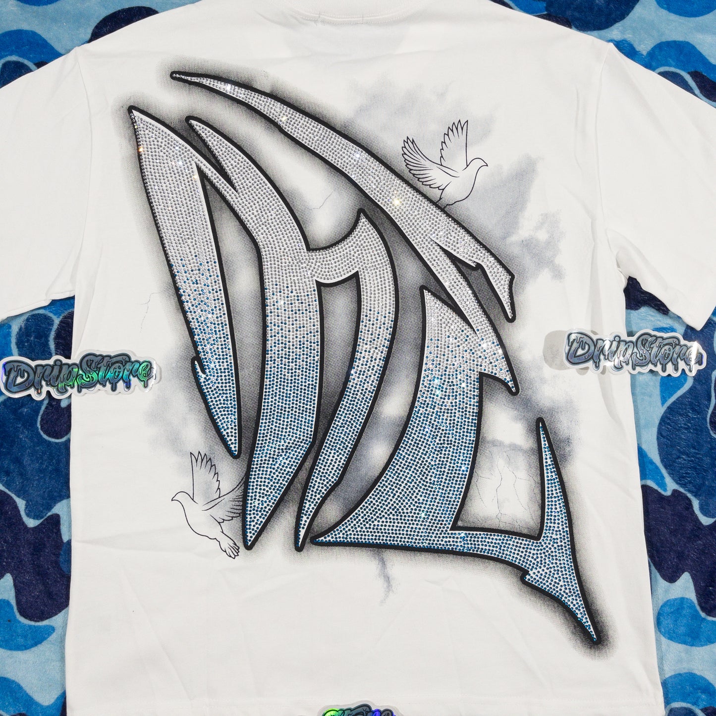 Mixed Emotion Dove Tee White