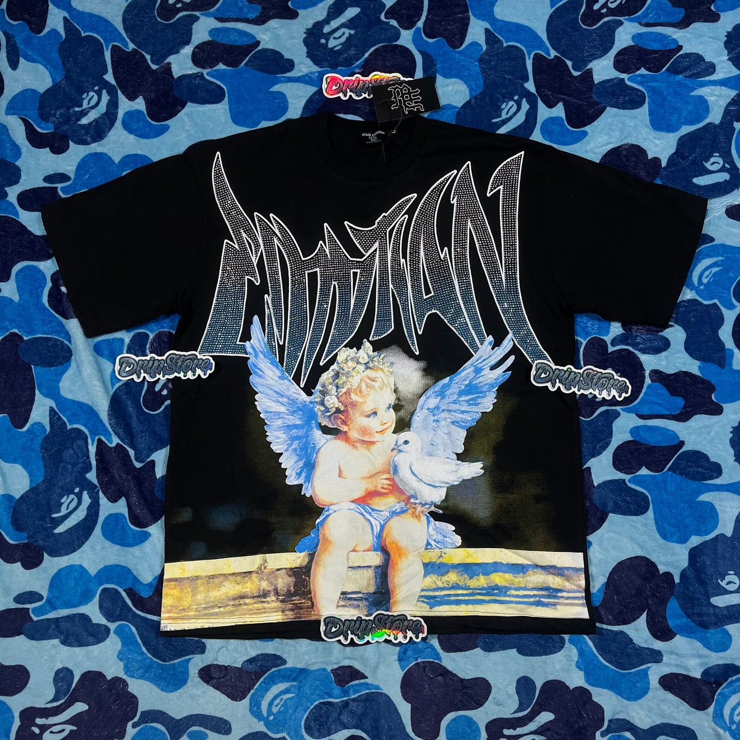 Mixed Emotion Dove Tee Black