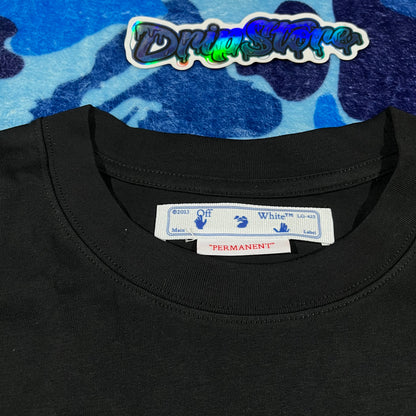 Off White Airport Tape Tee Black