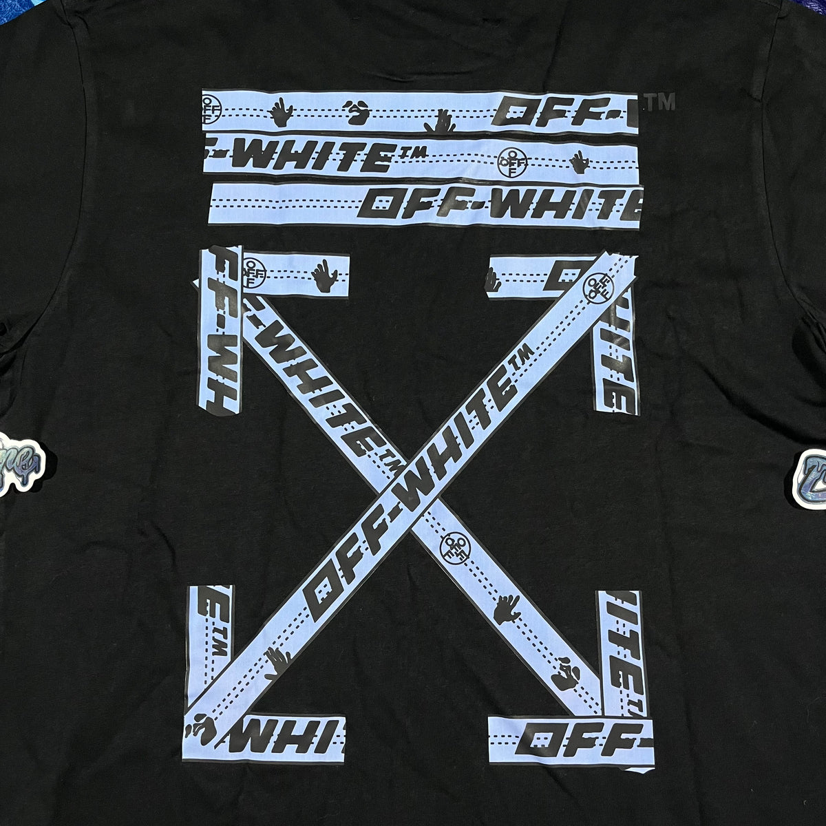 Off White Airport Tape Tee Black