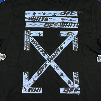 Off White Airport Tape Tee Black