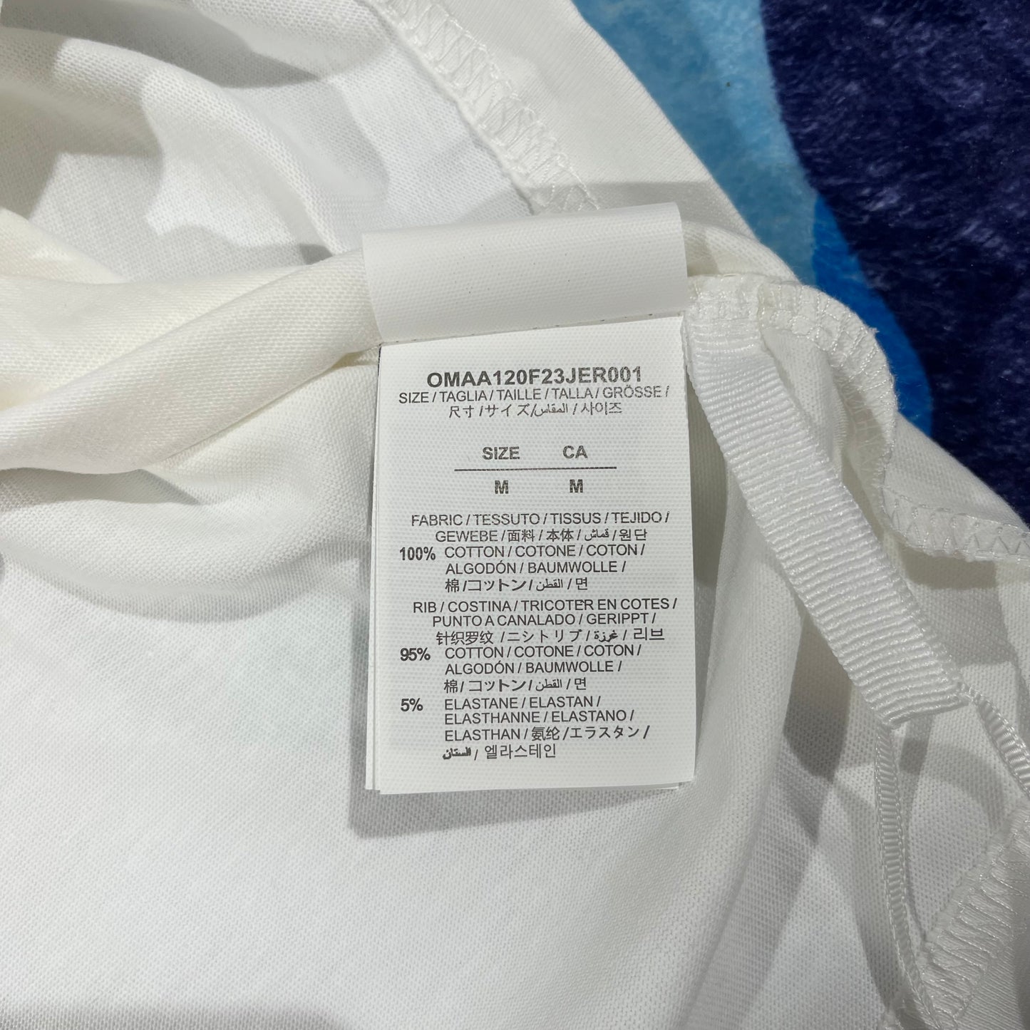 Remera Off White Logic Logos Blanca M