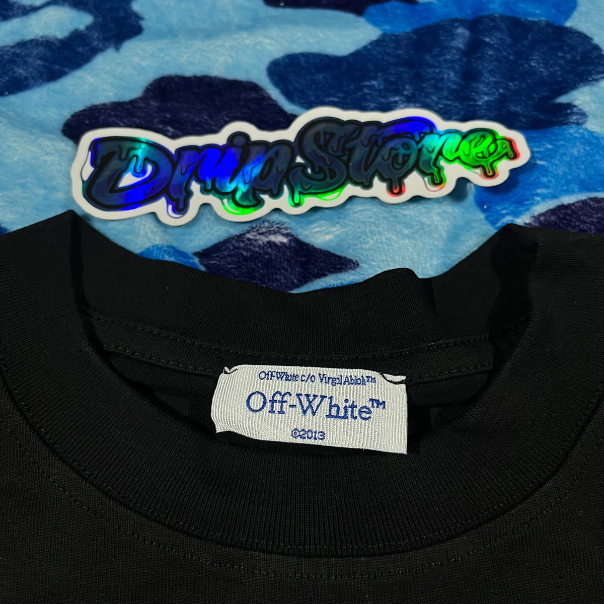 Off White Logic Logos Tee Black