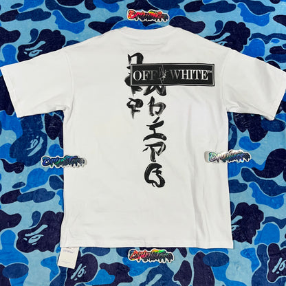 Off White Type Sticker Tee White