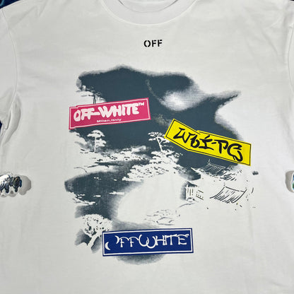 Off White Type Sticker Tee White