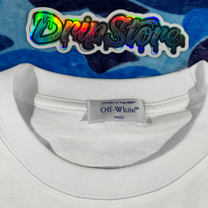 Off White Type Sticker Tee White