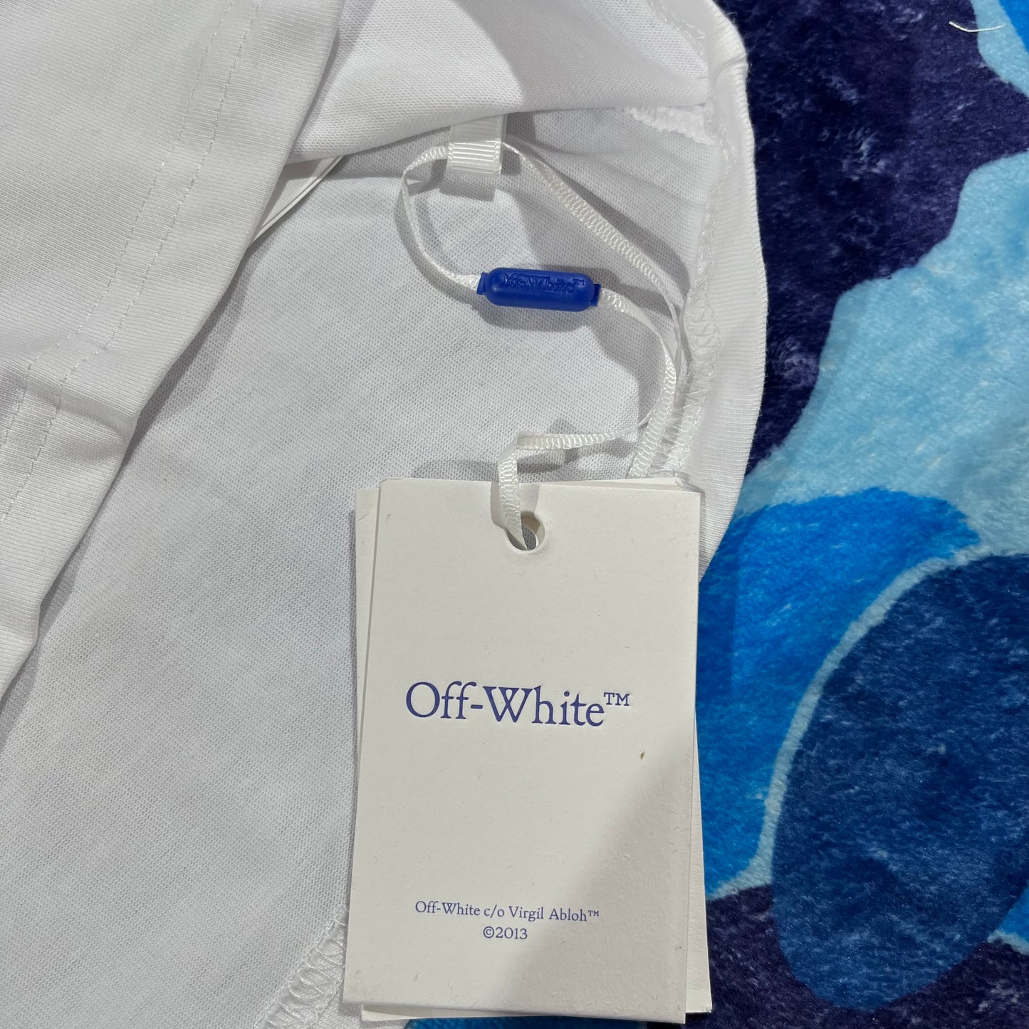 Off White Type Sticker Tee White