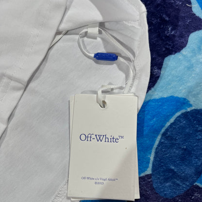 Off White Type Sticker Tee White
