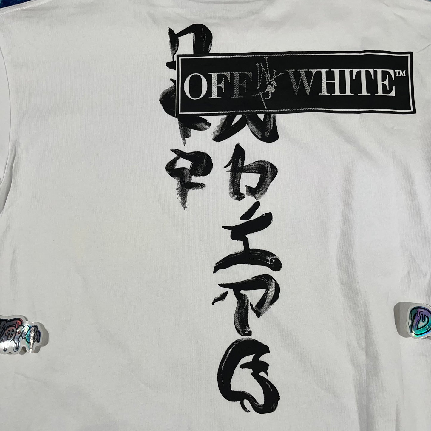 Off White Type Sticker Tee White
