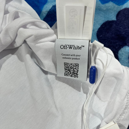 Off White Type Sticker Tee White