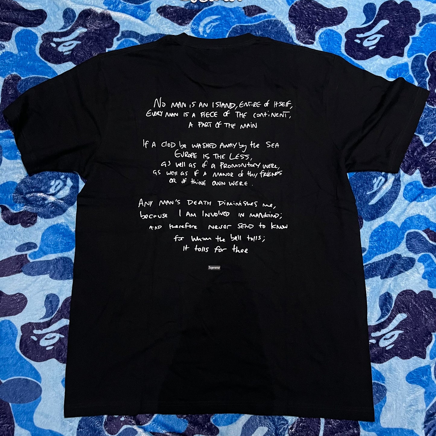 SUPREME CORTEIZ RULES THE WORLD TEE BLACK