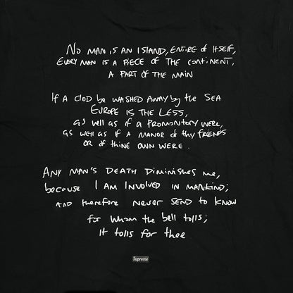 SUPREME CORTEIZ RULES THE WORLD TEE BLACK