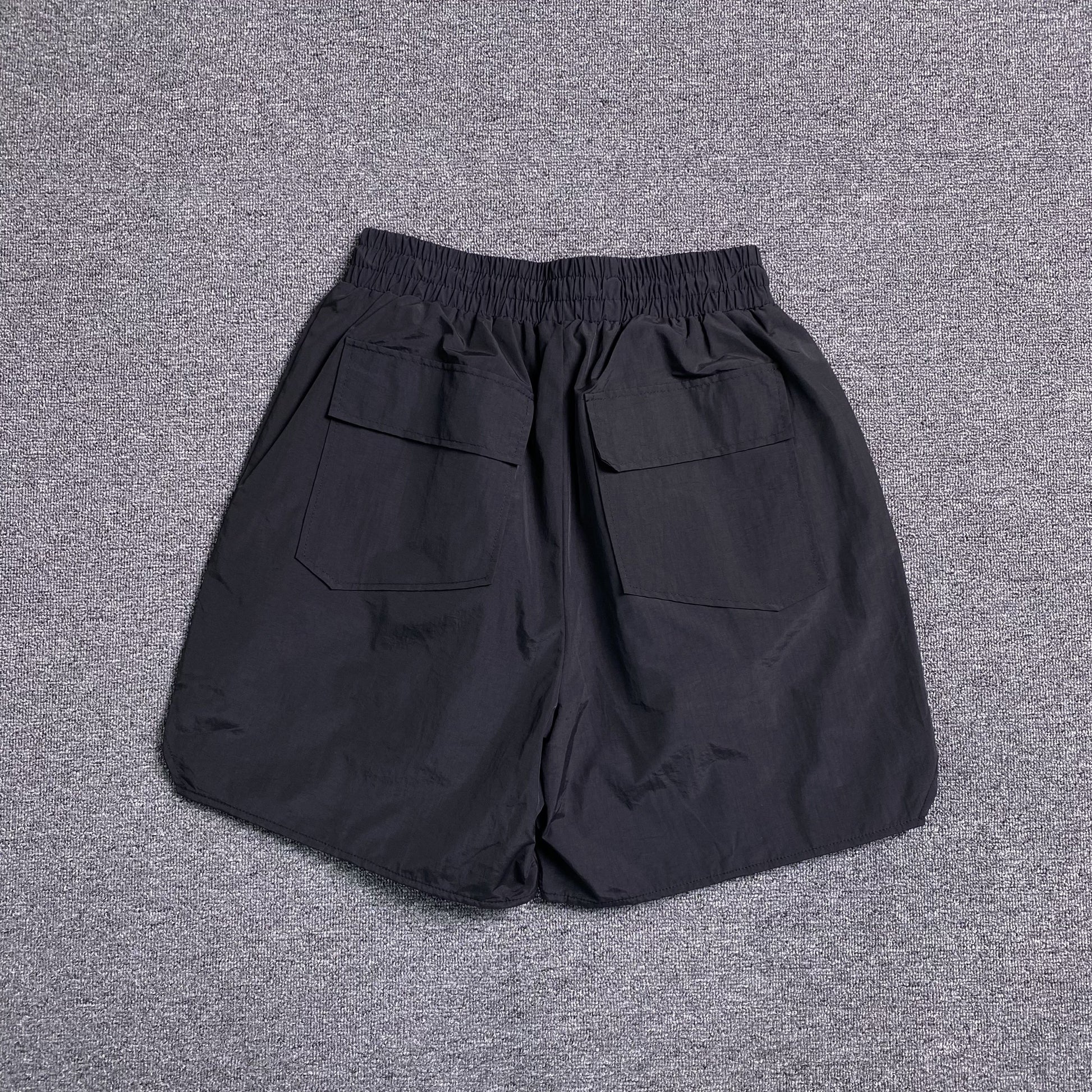 RHUDE RH LOGO SHORTS BLACK-Drip Store Argentina