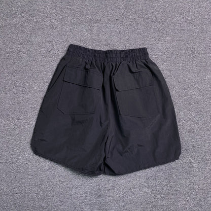 RHUDE RH LOGO SHORTS BLACK-Drip Store Argentina