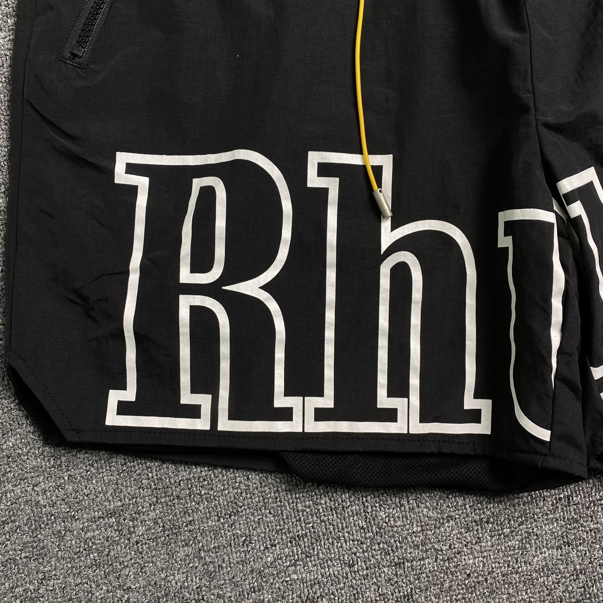 RHUDE RH LOGO SHORTS BLACK-Drip Store Argentina
